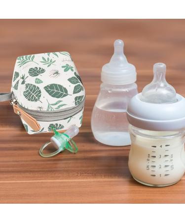Nupaque Baby Pacifier Box | Pacifier Holder Bag with Clip | For 2 Pacifiers | Ideal for Diaper Bag Pram & Outdoor Trips | Green - Buy Online on SooperMarket.com