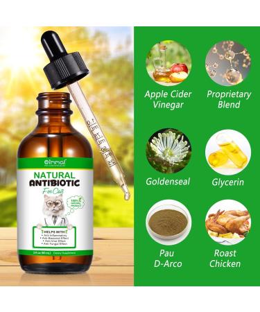 Natural Antibiotics for Cats Cat Antibiotics- Cat Multivitamin is anti-bacterial effect antibiotics for cats Supports Immune & Cats Allergy Relief Health Supplies Cats UTI Antibiotics(60ml) - Buy Online on SooperMarket.com