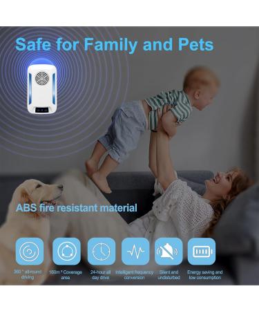 Ultrasound Pest Control - 4-Pack Insect Repeller for Mosquitoes Mice Ants Flies Spiders & Roaches | Effective Electronic Pest Deterrent - Buy Online on SooperMarket.com