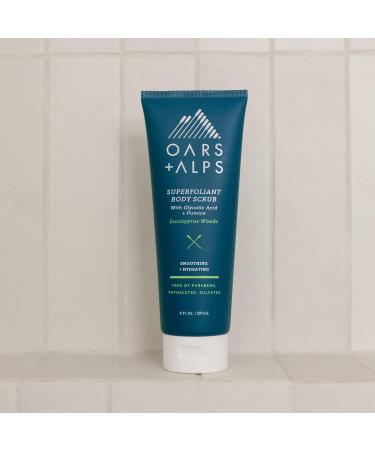 Oars + Alps Superfoliant Body Scrub - Dermatologist Tested Clean Ingredients Niacinamide & Coconut Oil - 8 Fl Oz | International Shipping Available - Buy Online on SooperMarket.com