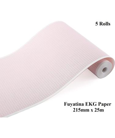 ECG Paper for BioNet Cardiocare 2000 & Cardiotouch 3000 - 5 Rolls, 215mm X 25m by LongTeco - Buy Online on SooperMarket.com