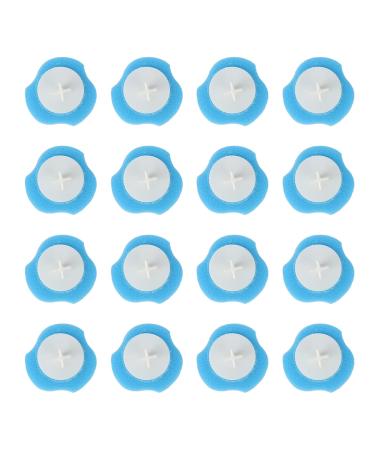 Disposable Toilet Brush Refills 16pcs Sponge Head Easily Clean Every Corner of Bathroom Water Soluble One Time Use Widely Use