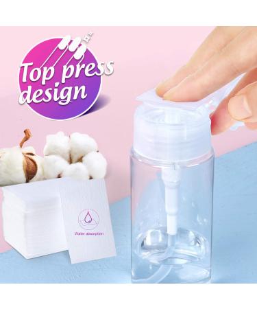 Gel Nail Polish Removal Kit: 20 Plastic Nail Clips, 550 Cotton Pads, 120ml Dispenser Bottle, 7 Nail File Grits, 2 Nail Brushes, 2 Cuticle Pushers - Buy Online on SooperMarket.com
