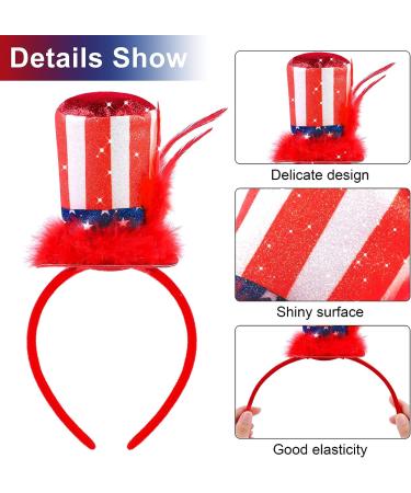 Fovths 8pc Patriotic Head Bopper Set | 4th of July & Veterans Day Headbands - Buy Online on SooperMarket.com