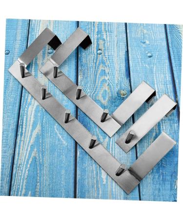 CHILDWEET Stainless Steel Hooks Hanging Racks for Clothes Over The Door Hook Clothes Hook Nail Cloth Hook 35.6X12.5X4CM As Shown - Buy Online on SooperMarket.com