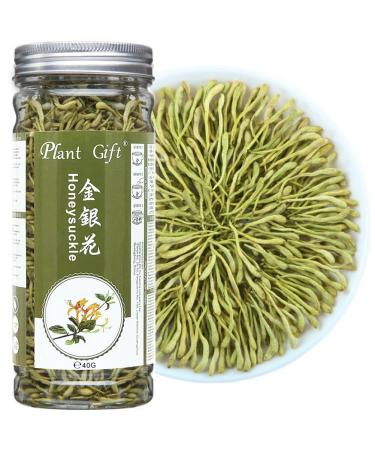 PlantGift Honeysuckle Tea 40G/1.41oz Wild Lonicera Japonica Loose Herbal Tea Dried Flower 100% Natural Jin Yin Hua Dried Honeysuckle