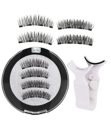 Bexdug Reusable Magnetic Eyelashes - Women False Eyelashes | With Clip Natural Look Magnetic Lashes Magnetic Fake Lashes For Easy Application
