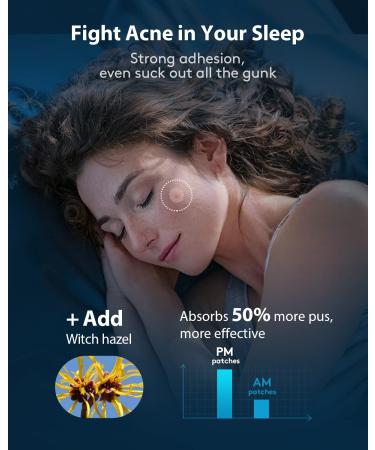 LitBear Acne Pimple Patches - Day and Night Set | 180 Dots with Witch Hazel, Tea Tree & Calendula Oil | Extra Adhesion for Face | Zit Patch AM + PM - Buy Online on SooperMarket.com