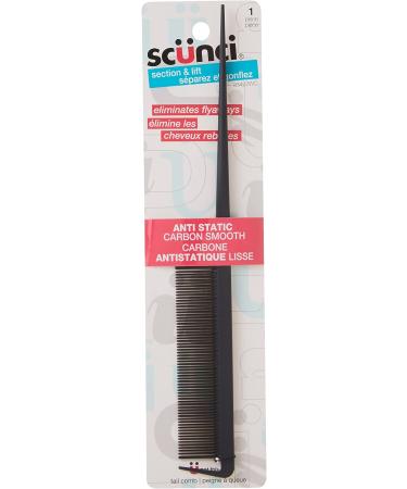 Scunci By Conair Anti-Static Section & Lift Tail Comb (93422) 1 Count - Buy Online on SooperMarket.com