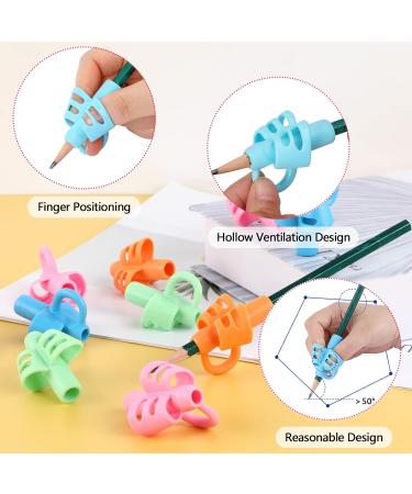 Sannix 16-Piece Pencil Handles for Kids | Handwriting Grip Correction & Writing Aid | Perfect for Toddlers Preschool Students 2 Styles - Buy Online on SooperMarket.com