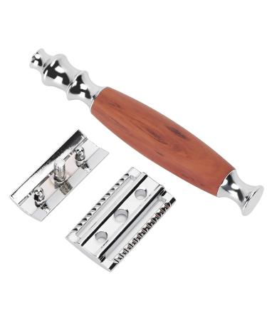 Eco-Friendly Safety Razor with Wooden Handle | Zero Waste Classic Double Edge Razor for Men | Sustainable Shaving Solution - Buy Online on SooperMarket.com