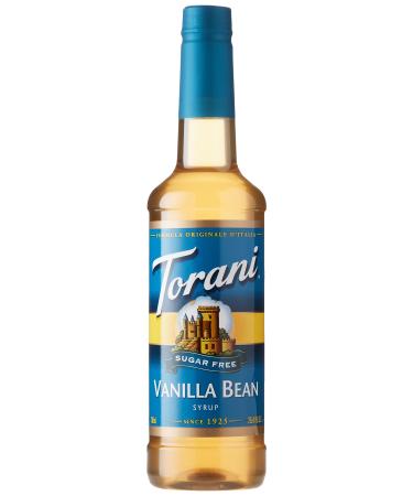 Torani SUGAR FREE VANILLA BEAN SYRUP PET (PLASTIC) BOTTLE 750ML Plastic Bottle
