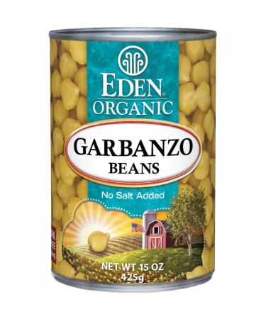 Eden Organic Garbanzo Beans 15 oz (Pack of 12) - No Salt Added | Buy Online - Buy Online on SooperMarket.com
