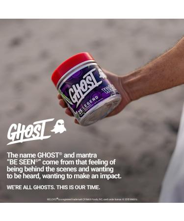 Ghost Legend V2 Pre-Workout | Caffeine L-Citrulline & Beta Alanine Blend for Pump Energy & Focus | Sugar-Free Pre-Workout | 50 Servings 400G (Grape) - Buy Online on SooperMarket.com