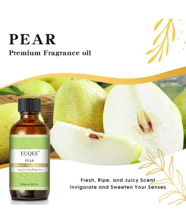 EUQEE Pear Fragrance Oil 60ml - Aromatherapy Essential Oil for Diffusers and DIY Candle Making - Buy Online on SooperMarket.com
