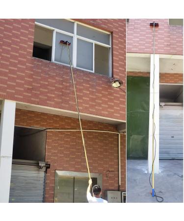Water Fed Pole Kit Water Fed Brush Water Fed Pole Kit Window Cleaning Pole Water/Hose Fed Pole Window Cleaning Brush Equipment 55cm Brush Head 5M/17FT - Buy Online on SooperMarket.com