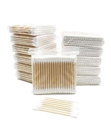 Quality Assurance 800 Pieces Double Precision Tips Cotton Swabs with Paper Stick Double Pointed Shape Tips for Makeup 4 Packs 200 Pieces 1 Pack