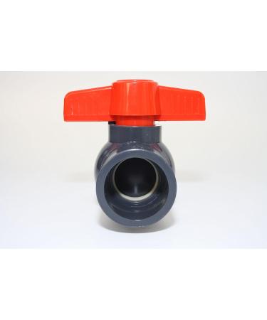 Buy 32mm PVC-U Ball Valve with 2 Adhesive Sockets - 10 Bar DIN 8063 for International Shipping - Buy Online on SooperMarket.com