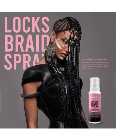 immetee Locks Braid Spray Hair Spray for Braids Locks Twists and Cornrows Refresh Itchy & Dry Scalp Moisturizes High Shine for Dull Hair. 150ml/5.07fl.oz - Buy Online on SooperMarket.com