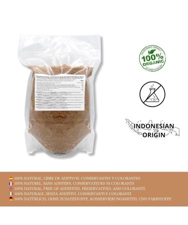 Frisafran Organic Coconut Blossom Sugar 2kg - Pure Natural Coconut Sugar for Healthy Sweetening - Buy Online on SooperMarket.com