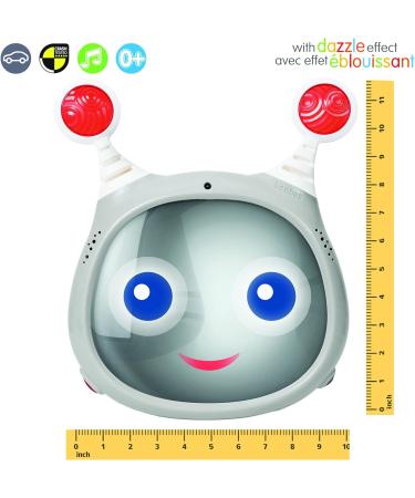 Benbat Oly Active Baby Car Mirror | Shatter-Proof, Rear Facing, Entertaining & Soothing | Adjustable Headrest Mirror with Remote Control - Grey - Buy Online on SooperMarket.com