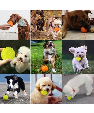 Laroo Dog Toys - Durable Natural Rubber Squeaker Football for Small & Large Dogs (6.5cm Green) - International Shipping Available - Buy Online on SooperMarket.com