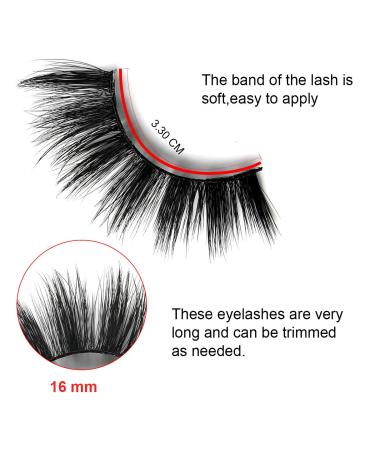 Buy 4 Pairs of 3D False Eyelashes - Reusable Natural Eyelashes Set (G106) | International Shipping - Buy Online on SooperMarket.com