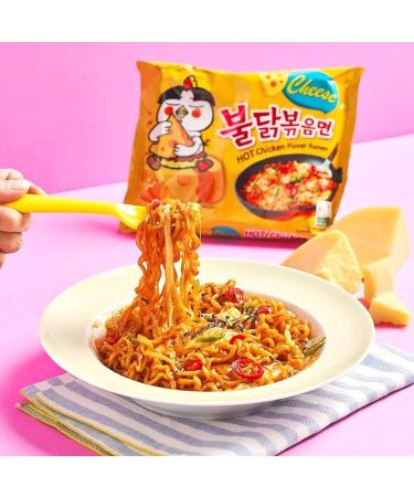 Samyang Hot Chicken Flavour Buldak Noodles Cheese Halal 140g (Pack of 5) - Buy Online on SooperMarket.com