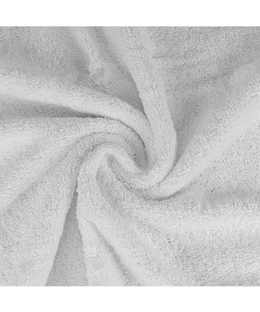 CASA COPENHAGEN Solitaire 600 GSM 6-Piece Towel Set - Super Soft Egyptian Cotton - White + Black - Buy Online on SooperMarket.com