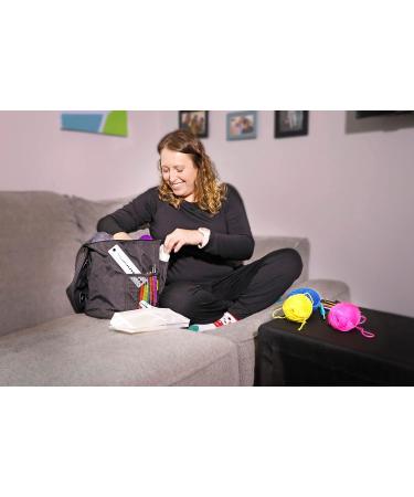 Premium 120pc Crochet Kit for Beginners - Yarn, Hooks, Tools, Storage Bag, Scissors - Purple - Kids & Adults - Buy Online on SooperMarket.com