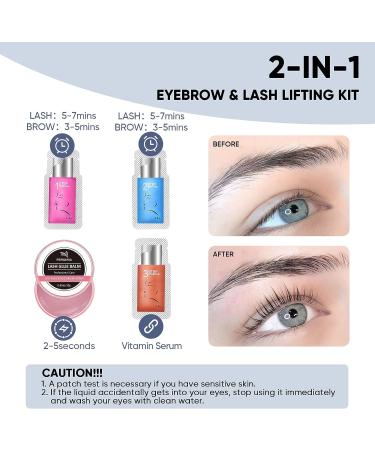 PERMANIA Lash Perm Kit | Lash Lift Sachet with Eyelash Lifting Glue | Long-lasting Curl for 8 Weeks | Brow Lamination | Smudge-proof Formula - Buy Online on SooperMarket.com