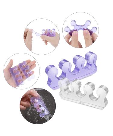 Sibba 2 Pairs Gel Toe Separators for Overlapping Toes, Bunions, Hammer Toe - Foot Pain Relief | Style A - Buy Online on SooperMarket.com