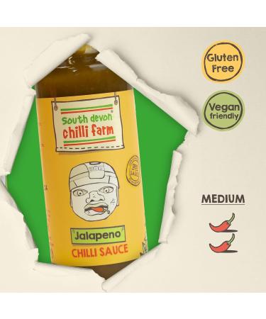 South Devon Chilli Farm Jalape o Chilli Sauce | Made from Fresh Jalape o Chillies - Distinctive Lemon-Flavour of Jalape os Heat Rating: 5/10-100ml Bottle (Single) - Buy Online on SooperMarket.com
