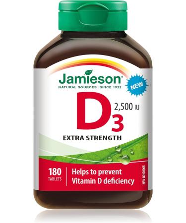 Jamieson Salmon and Fish Oil 1 000 mg & Vitamin D 2500IU NEW 180 Tablets SUPPLEMENT + VITAMIN 9658 - Buy Online on SooperMarket.com