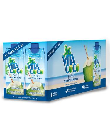 Vita Coco 100% Pure Coconut Water, 11.1-Ounce Containers (Pack of 12) ( Value Bulk Multi-pack)