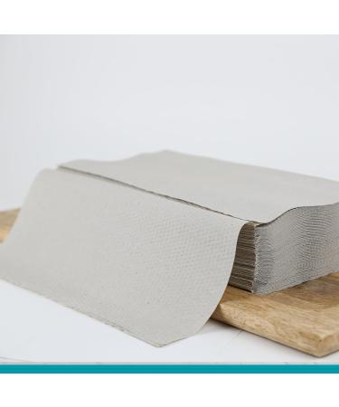Buy Inoverse 5 000 Sheets Folding Paper Towels - ZZ Fold Disposable Gray Towels for Donors - 25x23 cm - International Shipping Available - Buy Online on SooperMarket.com