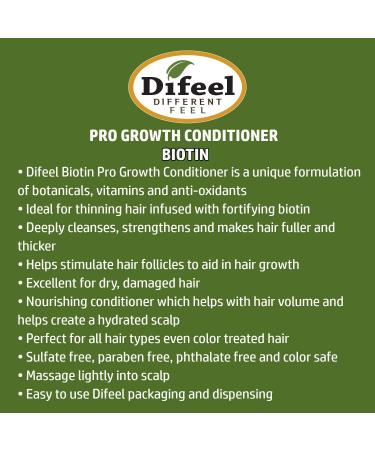 Difeel Pro-Growth Biotin Conditioner 33.8 oz - For Hair Growth and Thickening - Buy Online on SooperMarket.com