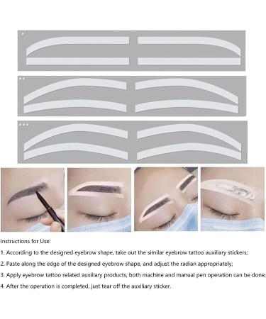 Silicone Disposable Eyebrow Stencil Kit for Microblading - Hygienic & Easy to Use - Buy Online on SooperMarket.com