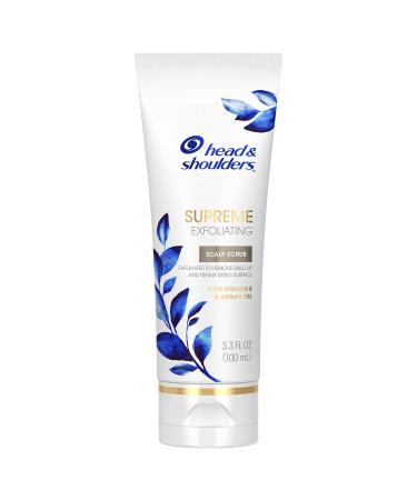 Head and Shoulders Supreme, Exfoliating Scalp Scrub Treatment, with Argan Oil and Vitamin E, 3.3 Fl Oz