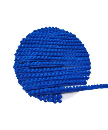 Ball Fringe Trim 10 Yards 5 mm Mini Pom Pom Trim Fringe for Sewing Accessory Decoration DIY Crafts (5 mm, 060412 Royal Blue) 5 mm Blue