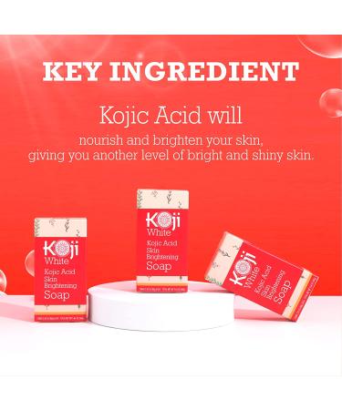 Pure Kojic Acid Skin Brightening Soap - 2 Bars for Glowing Skin, Dark Spots, Uneven Tone - Maximum Strength Formula, SLS and Paraben-Free - Dermatologist Tested - Buy Online on SooperMarket.com