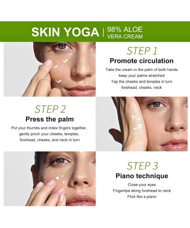 Aloe Vera Cream 98% Aloe Vera Face Cream Face & Body Moisturizing Cream with Organic Aloe Vera Gel Aloe Vera Face Moisturizer Nourishing Smoothing Moisturizing Lotion for Face & Body - Buy Online on SooperMarket.com