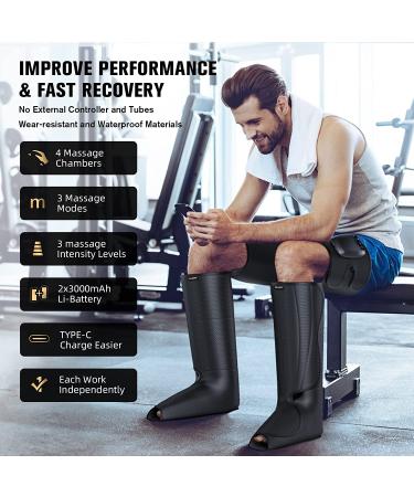 FIT KING Cordless Foot and Leg Massager FT-060A - Portable Air Compression Therapy for Circulation and Pain Relief - Buy Online on SooperMarket.com