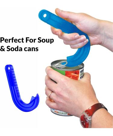 SUL Ring Pull Can Opener Designed for Weak Hands Weak Grip or Limited Dexterity Arthritis Elderly Children and Anyone with Low Strength Makes Easy Work of Opening Cans jar (Blue) - Buy Online on SooperMarket.com