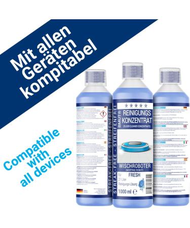 2x 1000ml Wiping Robot Cleaning Agent Concentrate - Strip-Free & Foam Arm with Fresh Fragrance | Suction Wiper Soil Cleaner 2L (1-Pack) - International Shipping Available - Buy Online on SooperMarket.com