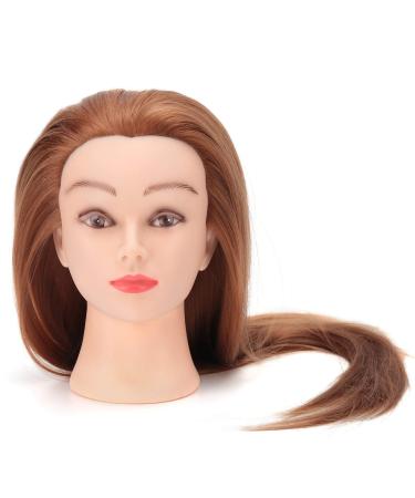 Anggrek training head long hair synthetic fiber shop window doll head hairdresser training head cosmetology puppet head shopping doll head hair styling