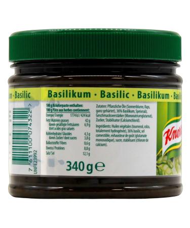 Buy Knorr Mise en Place Basil Herb Paste 340g - Authentic Flavor for International Shipping - Buy Online on SooperMarket.com