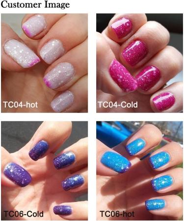 AIMEILI Soak Off UV LED Temperature Colour Changing Chameleon Gel Nail Polish Multicolour/Mix Colour/Combo Colour Set Of 6pcs X 10ml - Kit 13 KIT6-13 1.67 ml (Pack of 6) - Buy Online on SooperMarket.com