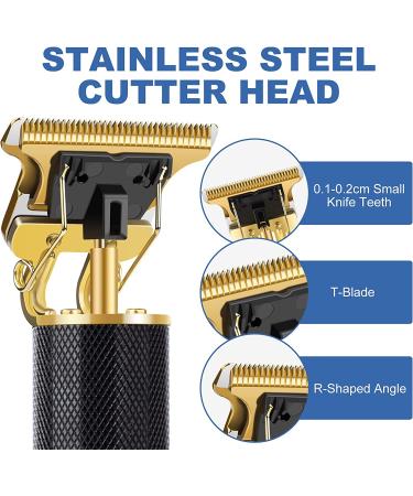 YOGINGO Professional Hair Trimmer for Men - USB Cordless Rechargeable Grooming Kit - Zero Gapped Beard Trimmer and Baldhead Shaver - Black - Buy Online on SooperMarket.com