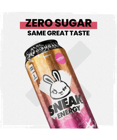 SNEAK | Cans Mixed Flavours with Blizzard Raspberry Lemonade & Tropikilla | Zero Sugar Low-Calorie Energy Drink for Sustained Concentration & Focus | 500ml x 12 - Buy Online on SooperMarket.com